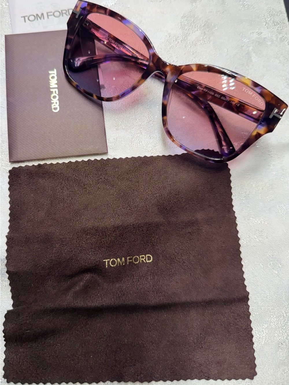 Tom Ford Women’s Purple Gradient Cat-Eye Sunglasses